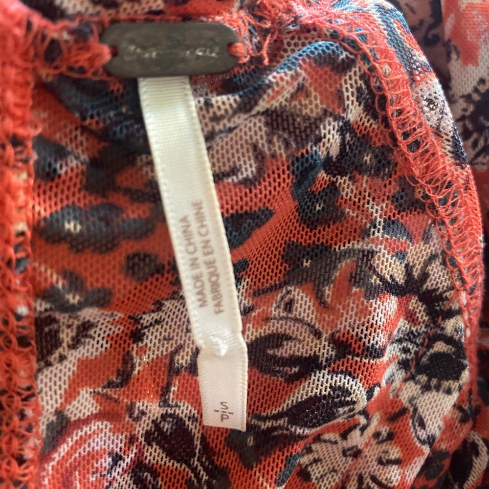 Free People Floral Long-Sleeve top - Picture 6 of 6